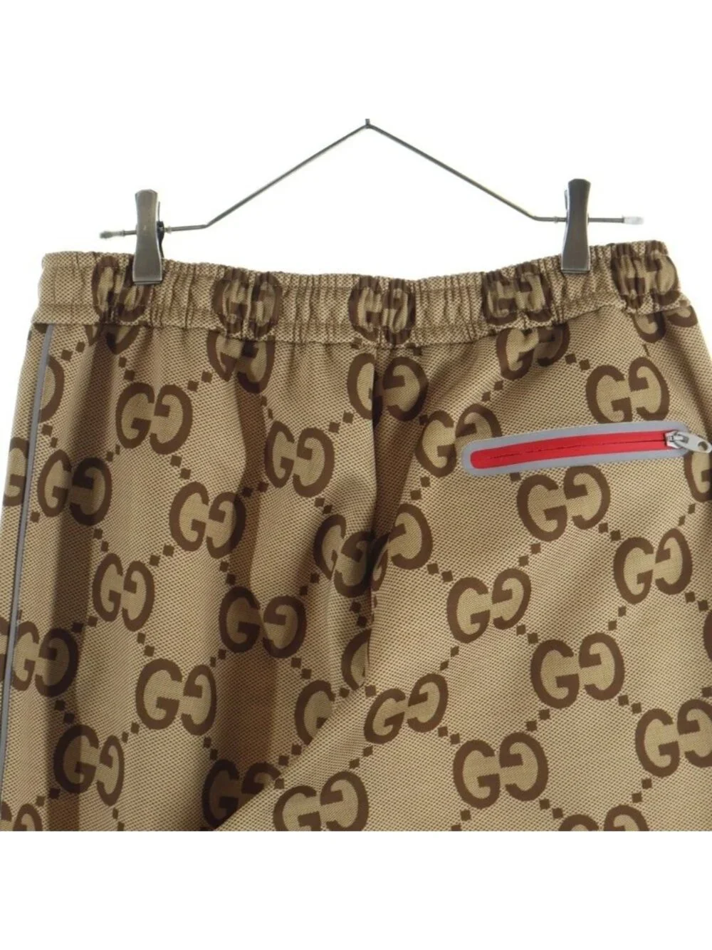 Gucci Anniversary Jumbo GG Neoprene Sweatshirt Jogger Pants Track Brown Beige